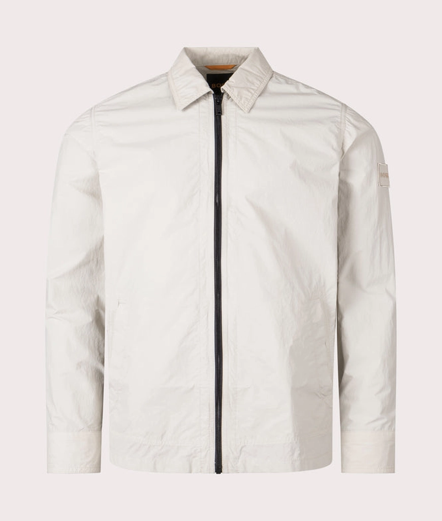 Hugo Boss Mens Oversized Leejay Zip Overshirt